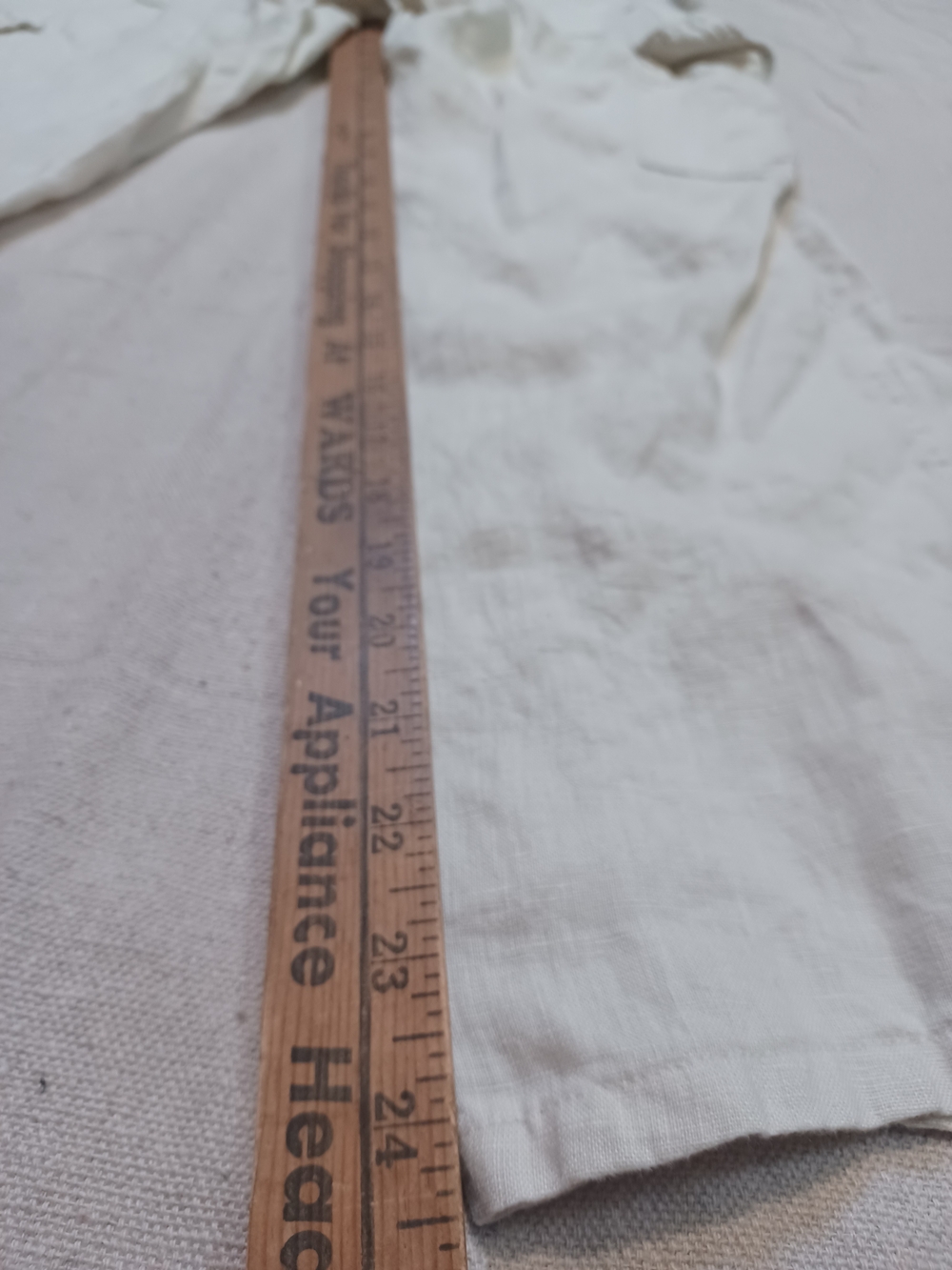 Nicole Miller Linen Cropped Cargo Drawstring Pants Women's Size Small - Picture 5 of 7